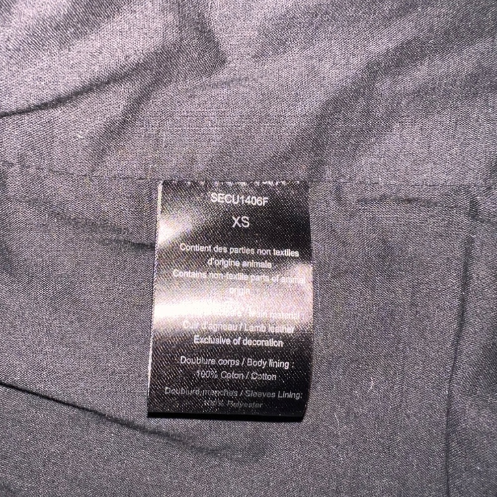 Zadig & Voltaire Lamb Leather Biker Jacket Size XS - Picture 8 of 9